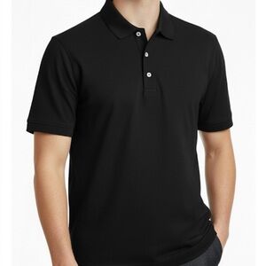 HANES X-Temp Polo Shirt, Men’s Size L, Black
